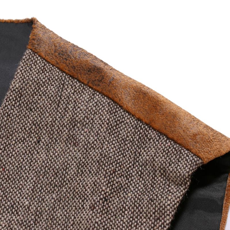 New Fashionable Men's Patchwork Color Contrast British Style Simple Casual Vest with Multiple Colors
