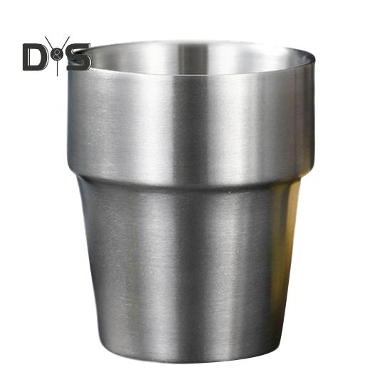 201 Stainless Steel Cup Stackable Drinking Mug Double Wall Vacuum Insulated Coffee Cup Reusable Drinkware for Home Camping Outdoor Activities
