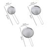 3Pcs/Set 6-24cm Fine Mesh Strainers Stainless Steel Soybean Milk Juice Tea Filter Flour Sieve Household Kitchen Accessories