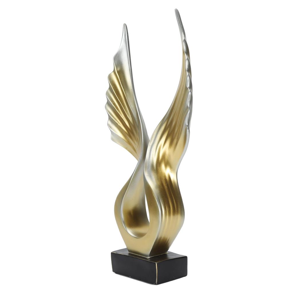 Abstract Wing Sculpture Modern Innovative Light Luxury Resin Abstract Wing Statue for Home Living