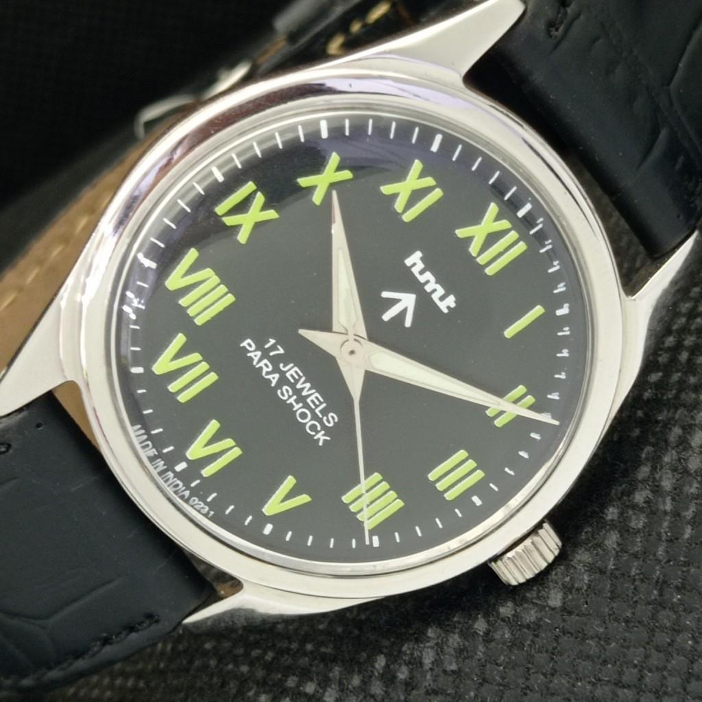 

USED HMT MILITARY INDIAN MENS MECHANICAL WATCH a306789-1 Sku583d-a306789