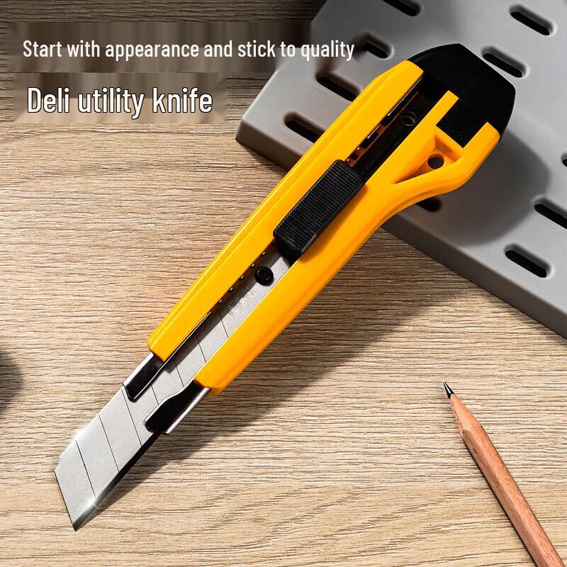 Deli Large Utility Knife & Paper Cutter with Metal Sheath
