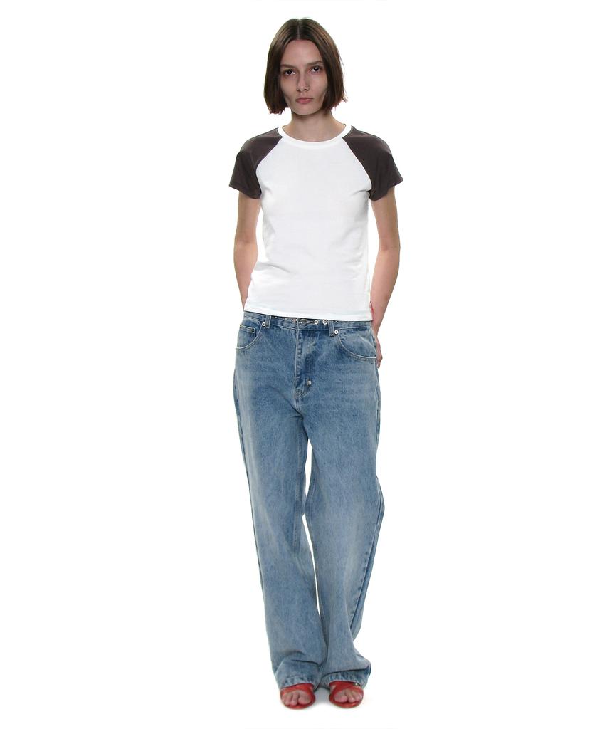 PARTIMENTO WOMEN Pwc Colorblock Fitted Everyday Tee_White