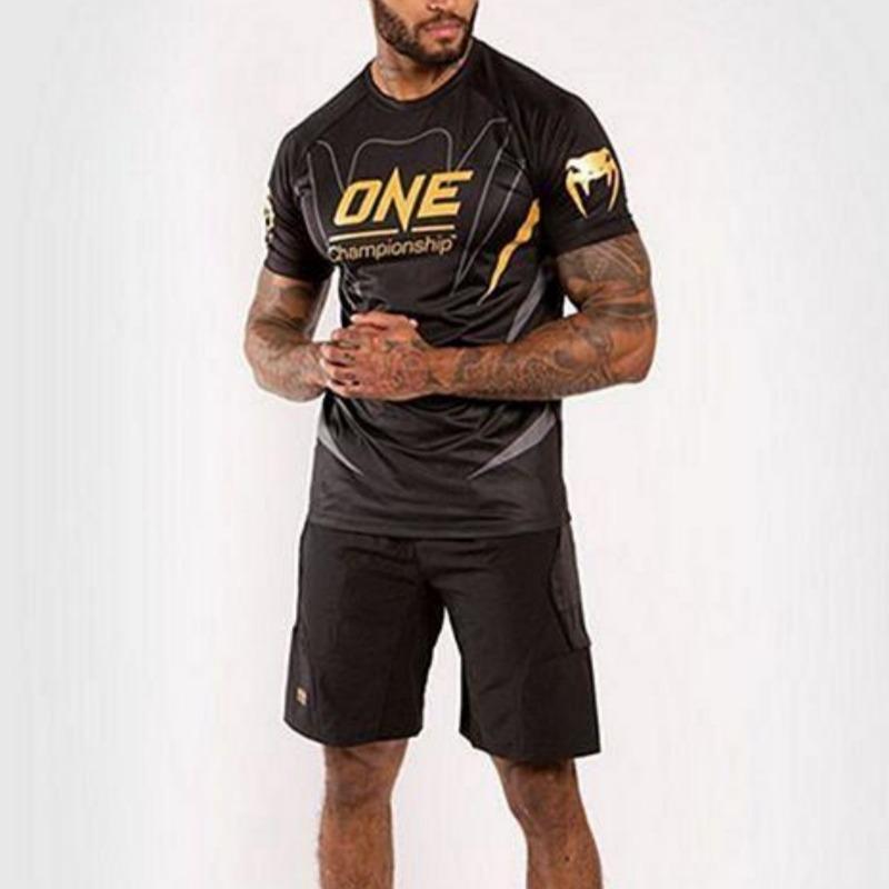 T-shirt Casual da Uomo e Bambino Estiva Stampa 3D Fightwear ONE Championship Fight Team Uniforme per Fan Traspirante Girocollo Manica Corta