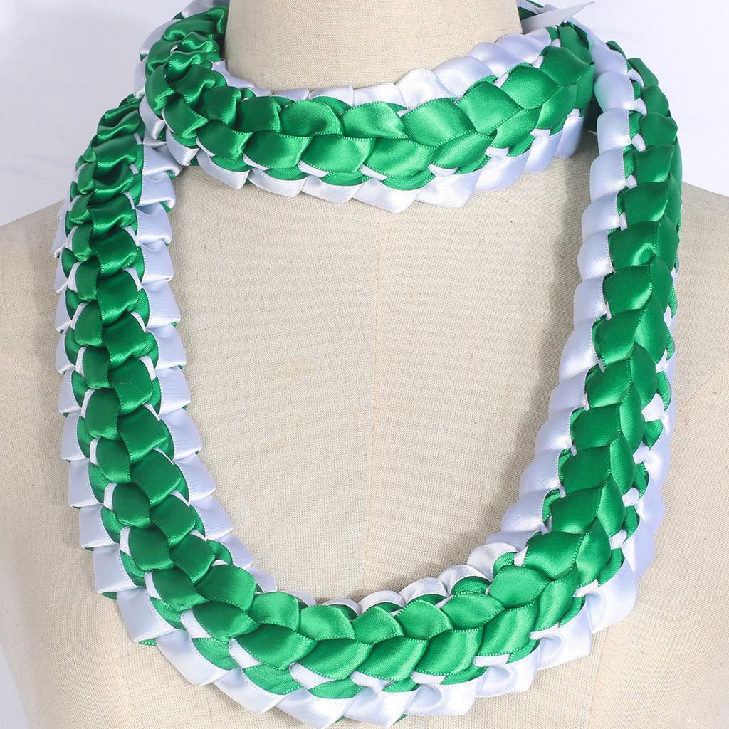 Internet celebrity graduation celebration honors two-color ribbon garland handwoven choker temperament ribbon necklace