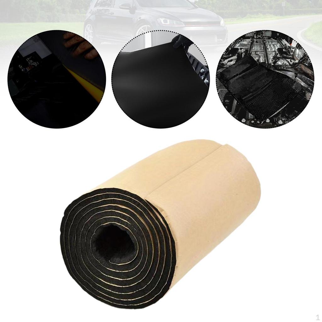 Sound Heat Insulation Mat 200cm 10mm Thickness Pad Noise Reduction for Trunks Engine