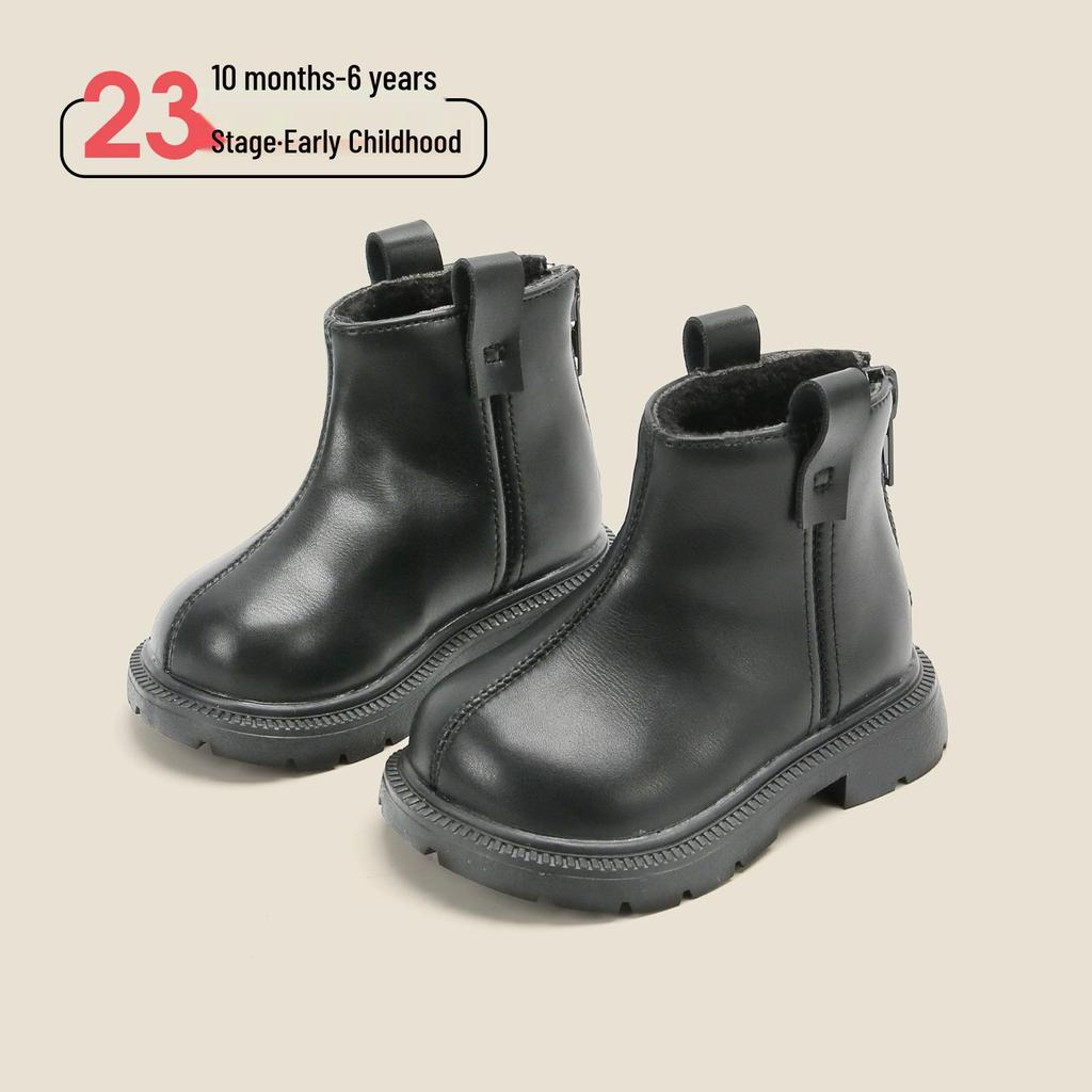 Dr. Martens Infant Cotton Boots: Warm Winter Walking Shoes for Boys & Girls, Korean Style Snow Boots