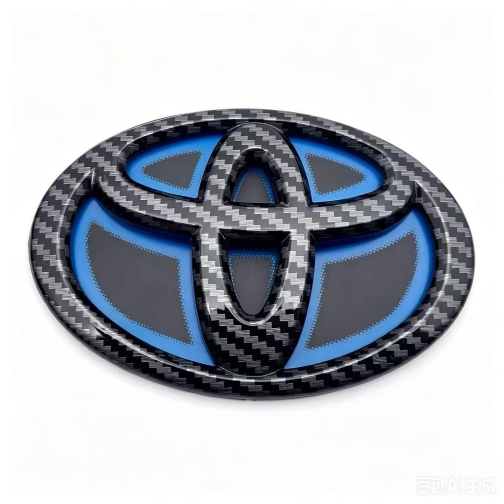 Modified Blue Bottom Front Grille Badge Trunk Car Logo Suitable for Toyota RAV4 CAMRY COROLLA LANDCRUSER RAV4 VIOS SIENNA YARLS