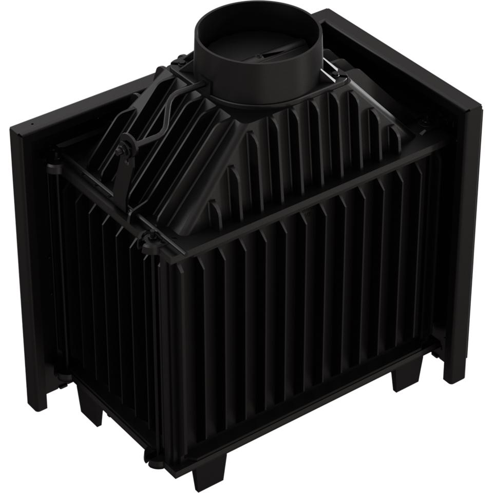 Cast Iron Fireplace KRATKI SIMPLE Left 8 kW Ø 200 Set