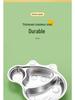 316 Stainless Steel Children's Divided Plate - Food Grade Infant Tableware for Boys & Girls