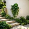 Waterproof Plastic Ivy Hanging Plant Real Touch Simulation Monstera Leaf  Living Room Wall Hanging