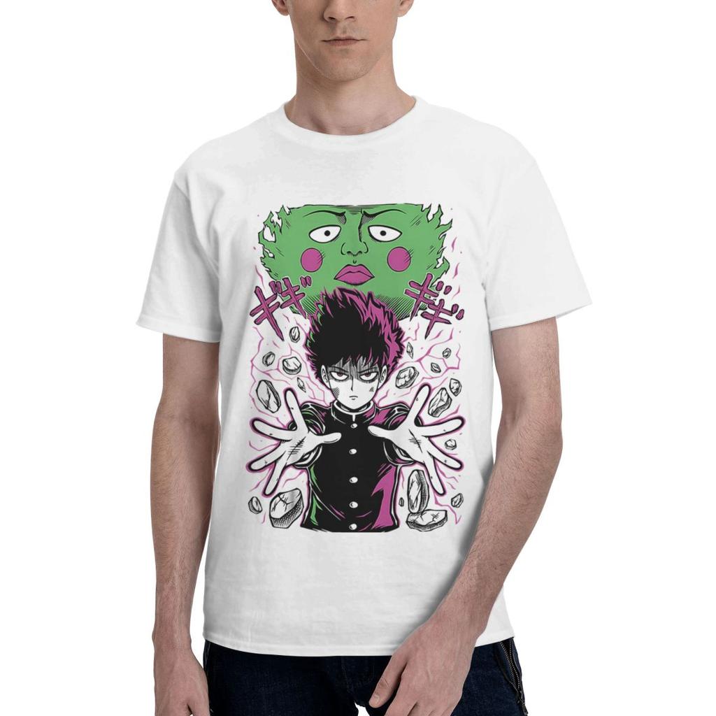 Mob Psycho 100 Anime Manga 100 Baumwolle Lässig Atmungsaktiv Bequem Shirt Designer Kleidung Herren Lustiges Geschenk