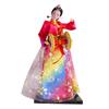 Hanbok Doll Mini Portable Korean Geisha Doll Traditional Handicraft for Birthday Presents Store Tabletop Household Bookshelf