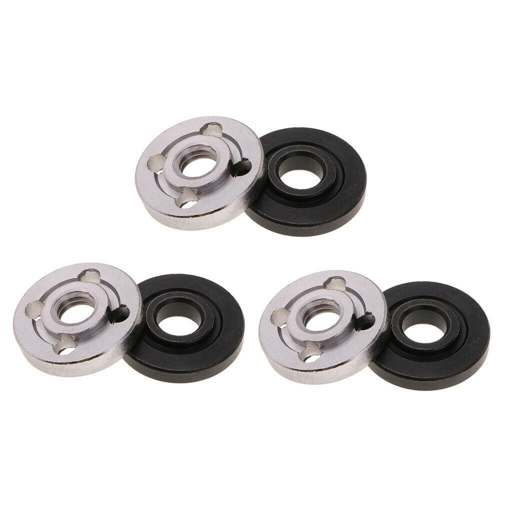 Accessories Flange Nuts 6pcs Angle grinder Steel Lock Toothless Toothed