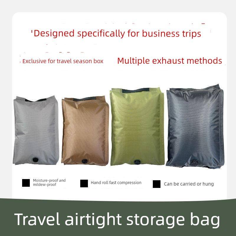 Travel Clothing Airtight Vacuum Storage Bags, Seasonal Clothing Luggage Compression Bags, Business Trip Storage Bags, No Need for Air Extraction