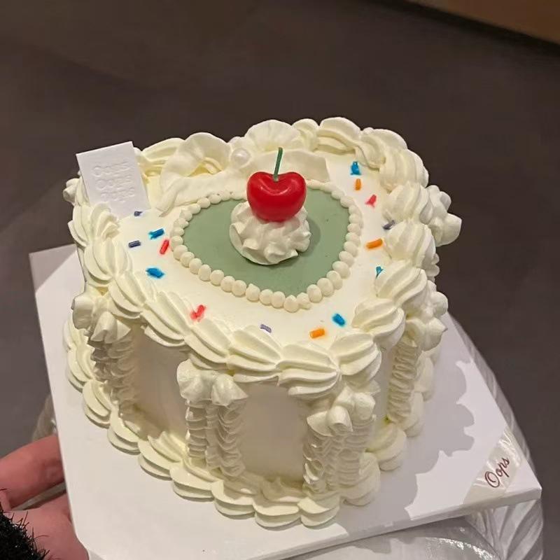 5pcs Cherry Candles Birthday Cake Decorationscherry Birthday Candlesdesserts Baking Decorations