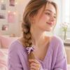 10Pcs Soft Texture Bow Hair Tie Elastic Ponytail Holder New Hair Rope  Daily Hairstyles