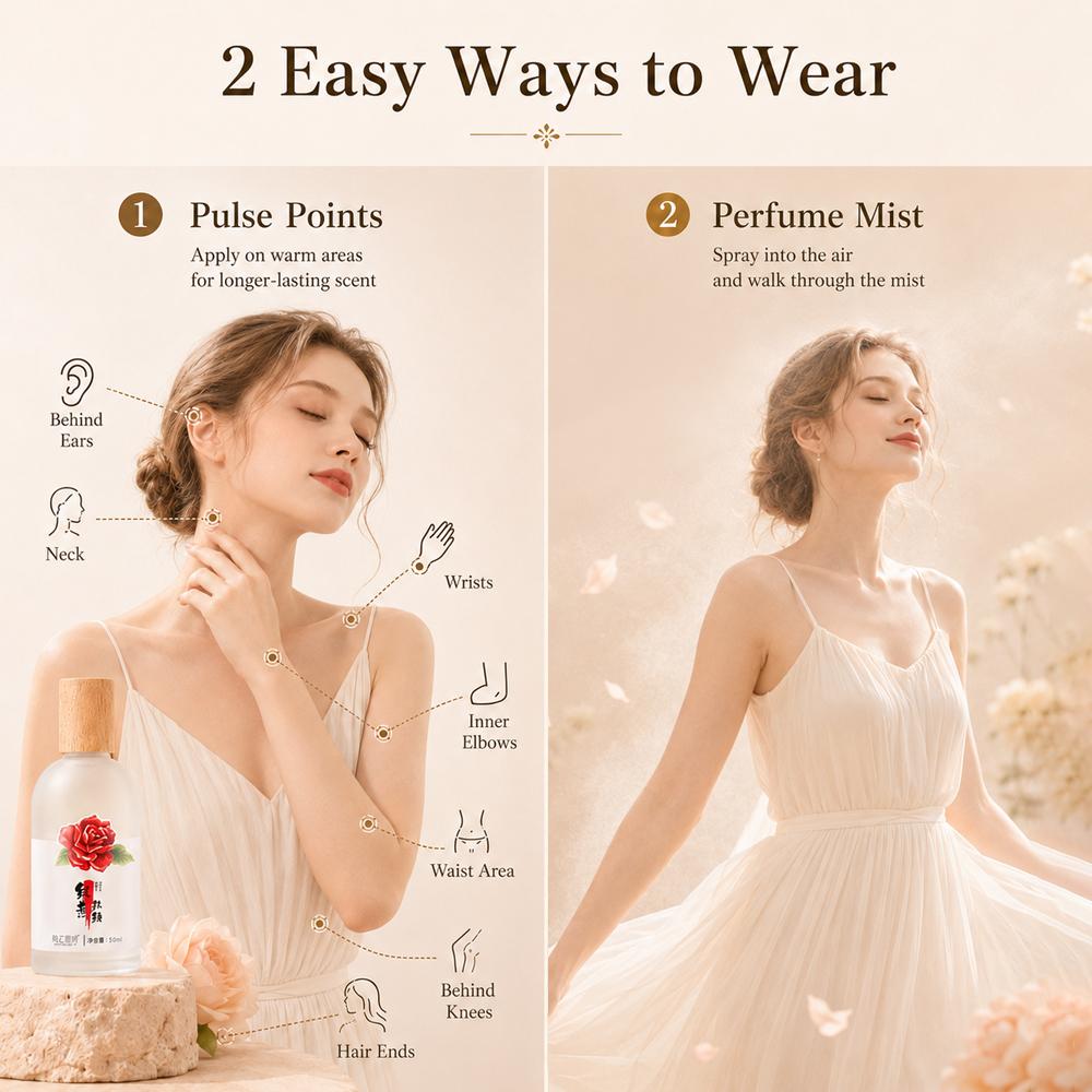 Light citrus perfume, fresh ladies long-lasting perfume, jasmine rose perfume