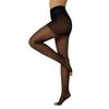 Kuwa 1Pair Sexy Toeless Pantyhose For Women Black 20D Sheer Tights Open Toe Stockings With Control Top Pantyhose