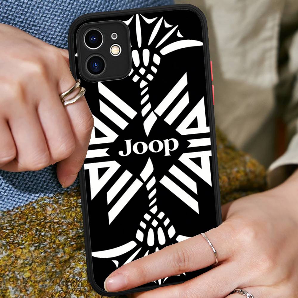 Luxury Fashion J-Joop For IPhone 15 16 Pro Max 11 12 13 14 XS XR X Plus 16E Matte Translucent Phone Cover