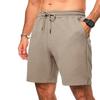 Mens Casual 5 Shorts Summer Drawstring Elastic Waist Beach Sweat Shorts Texture With Pockets