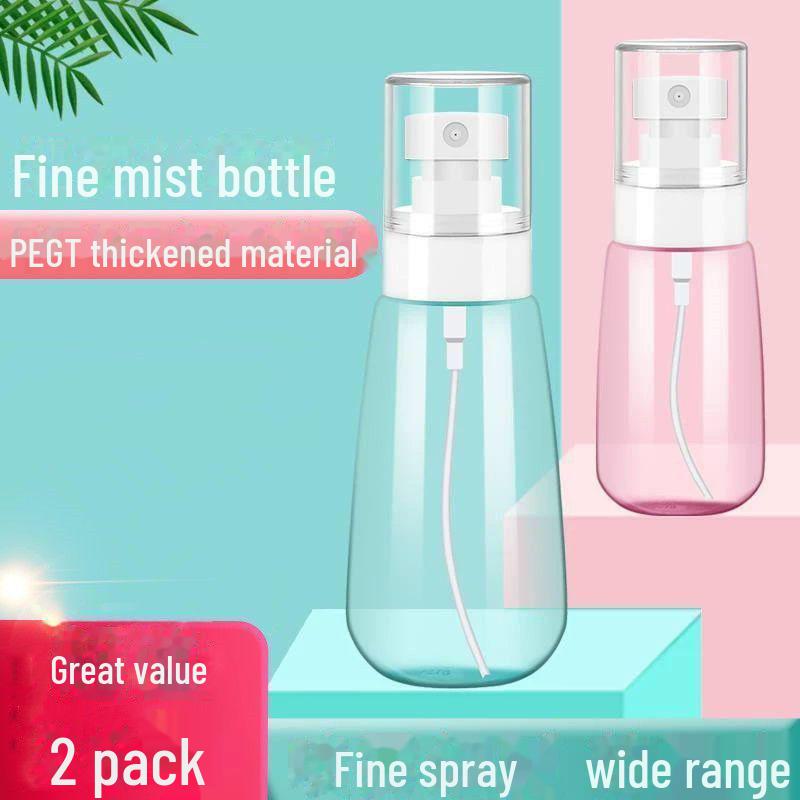 Ultra-Fine Mist Travel Spray Bottle for Moisturizing and Alcohol Solutions, Portable and Refillable.