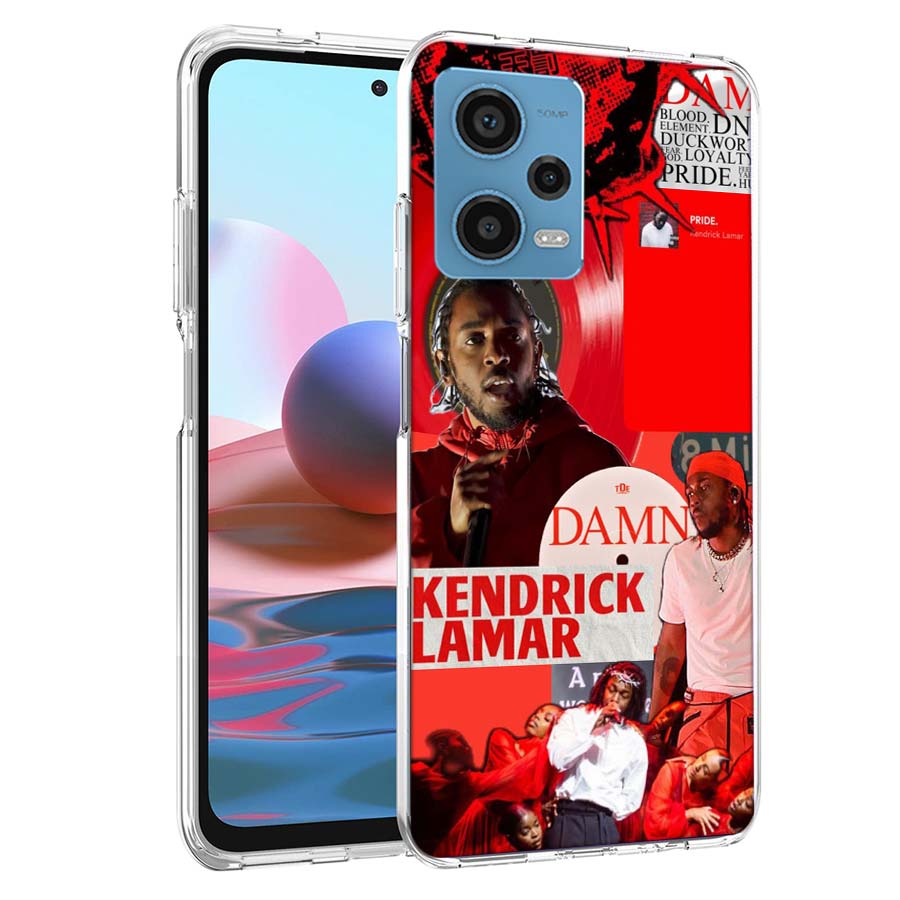 Kendrick Lamar DAMN Phone Case For Redmi Note 13 12 14 15 Pro Plus 13R 11 11T 11E 11S 10 Pro 10S 9 9S Cover Cell Clear TPU Capa