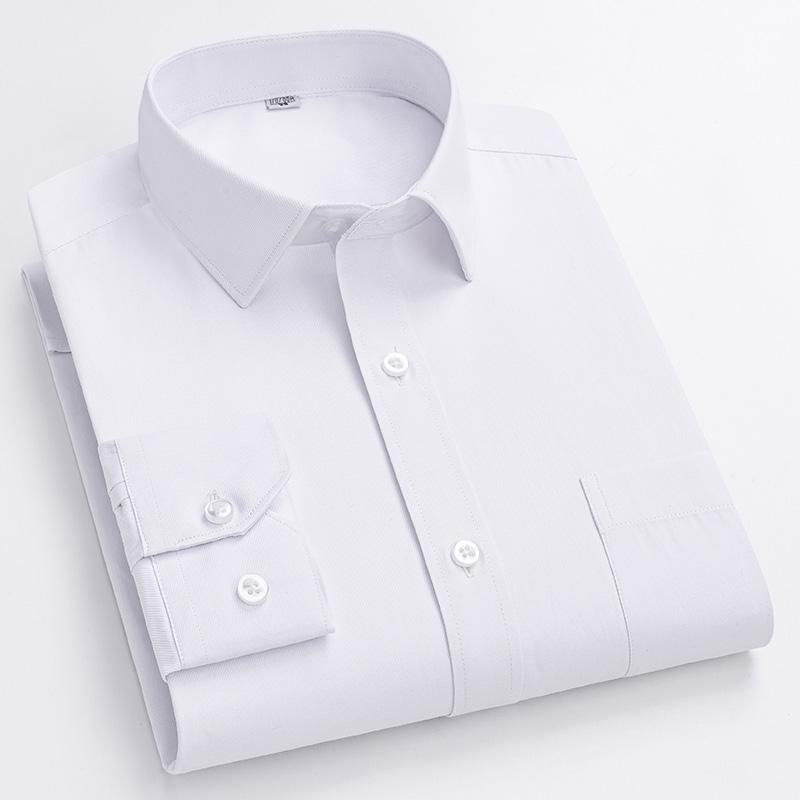 Men's Formal Shirt Long Sleeve Striped Pocket Office Business Professional Wear Social  Hot Selling Classic Shirt