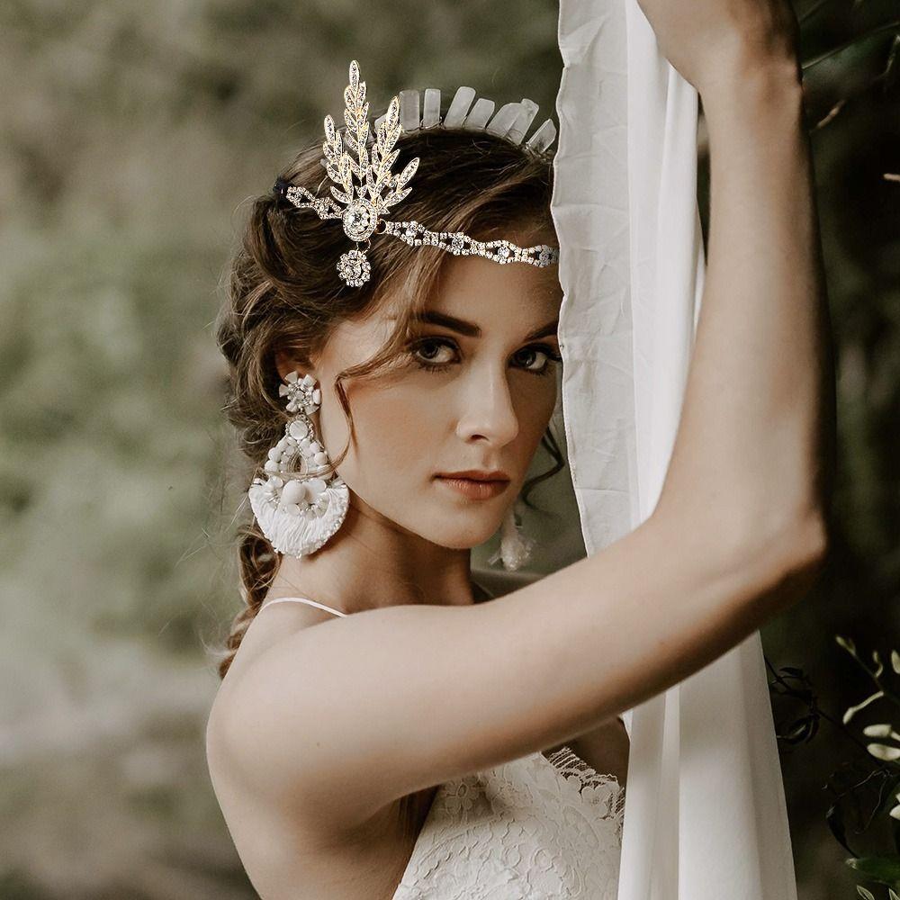 Party Diamond Headdress Vintage Pearl Headband Bridal Headpiece Dress Accessories Gatsby Flapper