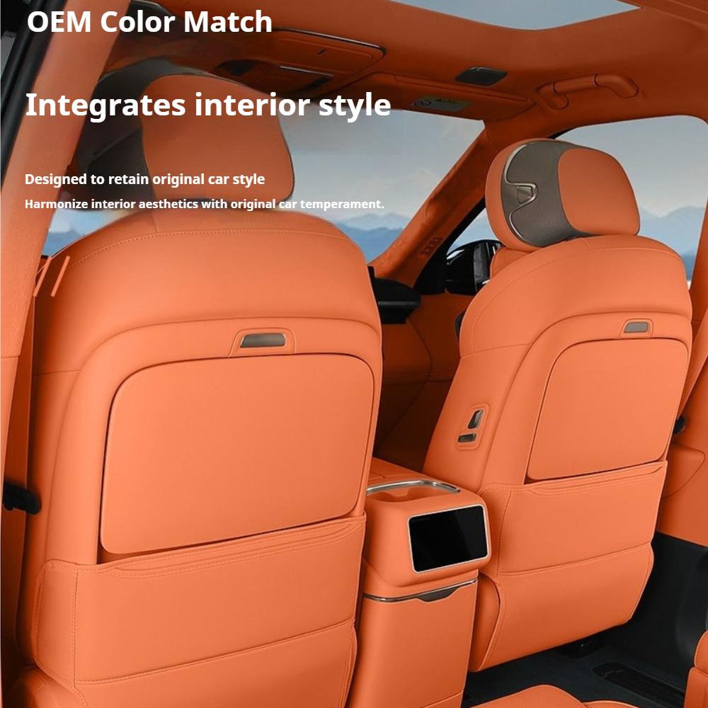 Fit For LYNK & Co 900 2025+ Car Specialized Rear Seat Anti Kick Pad Door Leather Protection Mat Interior Modification Parts