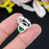 Chrome Diopside Gemstone Handmade 925 Sterling Silver Jewelry Ring Size 8 KG-360