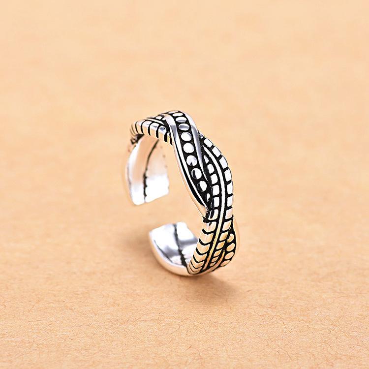 Opening Vintage Ring Female Simple Cold Wind Adjustable Index Finger Ring Small Fresh Personalized Finger Ring