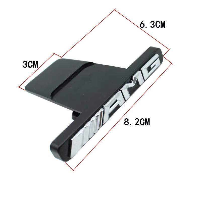 1pcs 3D AMG Logo Emblem Car Front Grille Badge Car Styling For Mercedes Benz W124 W168 W169 W176 W177 W202 W211 W204 W205 W210