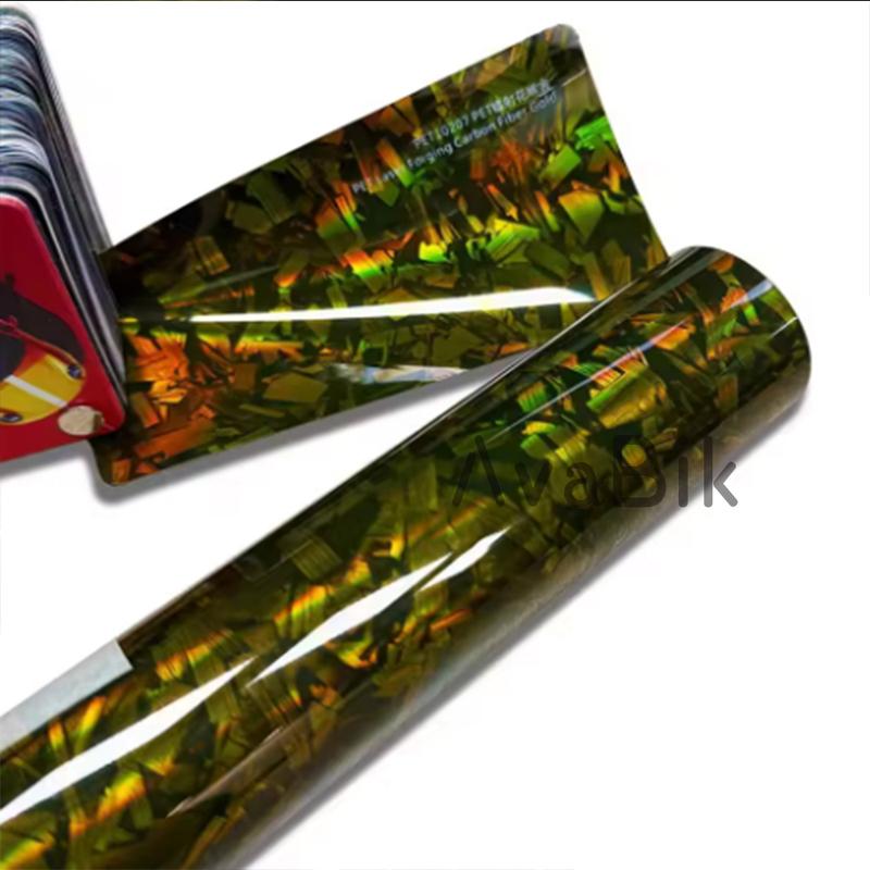 High Glossy Gold Silver Carbon Fiber Vinyl Wrap Cover Viscose Car Sticker High Quality Car Sticker Cover Decal Car Wrapping Foil