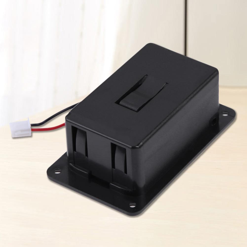 9V Guitar Pickup Battery Box with Cable Portable Battery Box Case Cover Holders Guitar Bass Accessories Replacement Parts Black
