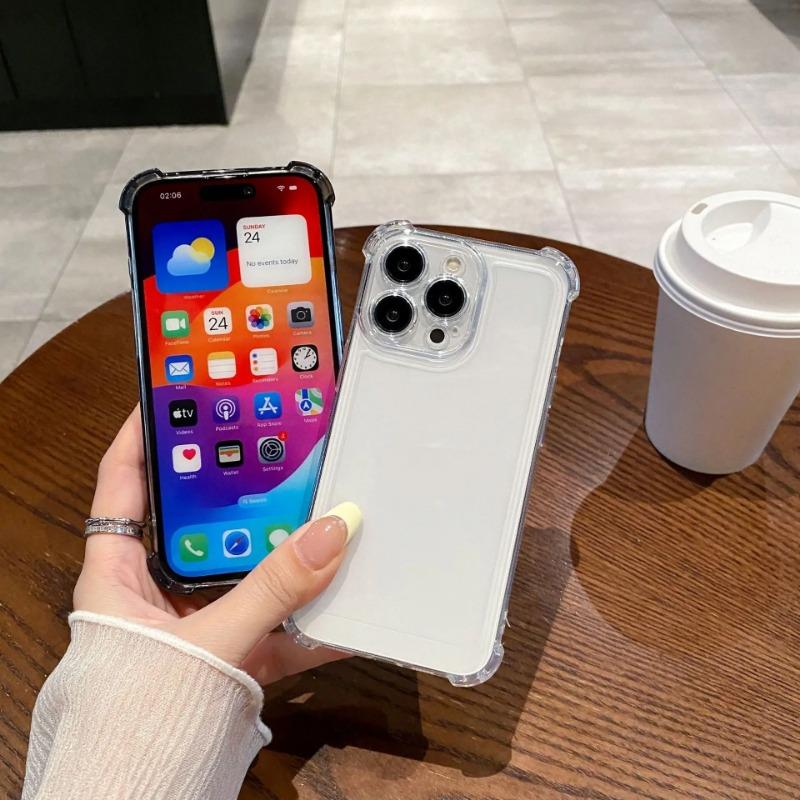 Luxury Shockproof Transparent Case For iPhone 17 16 16e 15 14 13 12 11 Pro Max X Xs XR Max 7 8 Plus Bumper Cases Cover