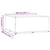 VidaXL Garden Furniture Covers 2 Pcs 16 Eyelets 300x300x75 Cm Square 3155362