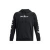 Under Armour Alphabet Logo Print Hooded Sweatshirt Men Black 1379760-001