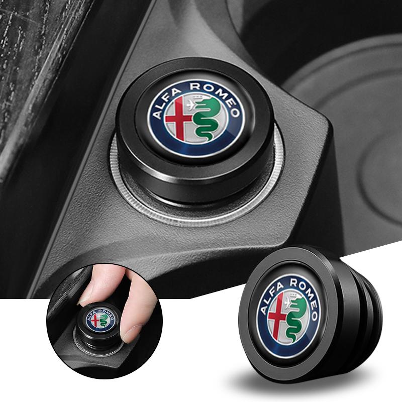 FJWXM1 Car Cigarette Lighter Dust Cover Dustproof Decoration Cap For Alfa Romeo Giulietta 159 147 156 166 Mito Giulia GT Stelvio Tonale