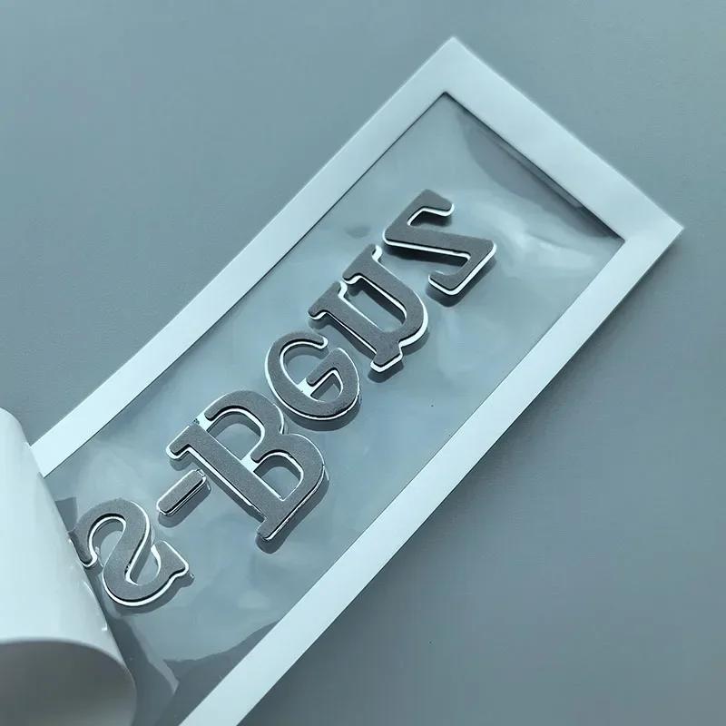 For Mercedes Benz 21.8cm ABS Car Emblem Flat English Letters for Mercedes Benz Trunk Nameplate Logo Sticker Chrome Glossy Matte