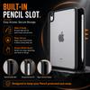 Case for iPad Mini 7th Gen A17 Pro 2024 and iPad Mini 6th Gen 2021 8.3", Frosted Translucent Back Cover with Pencil Holder