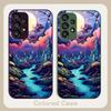 Anime Forest Moon River For Samsung Galaxy S24 Plus S20 21 FE S23 Ultra S8 9 A70 72 73 50 51 52 53 Tempered Glass Phone Case