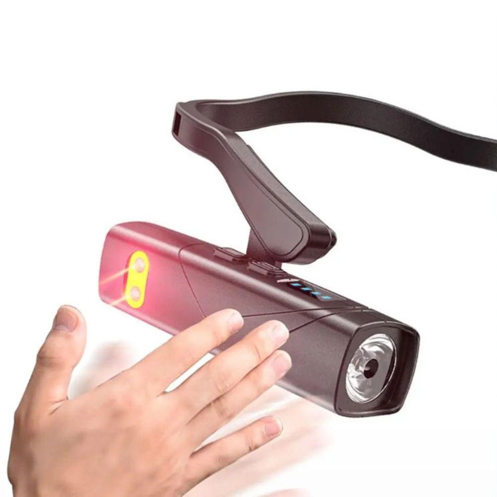 High Brightness Removable Ear Hook Headlight USB Rechargeable Headlamp  Mountain Climbing