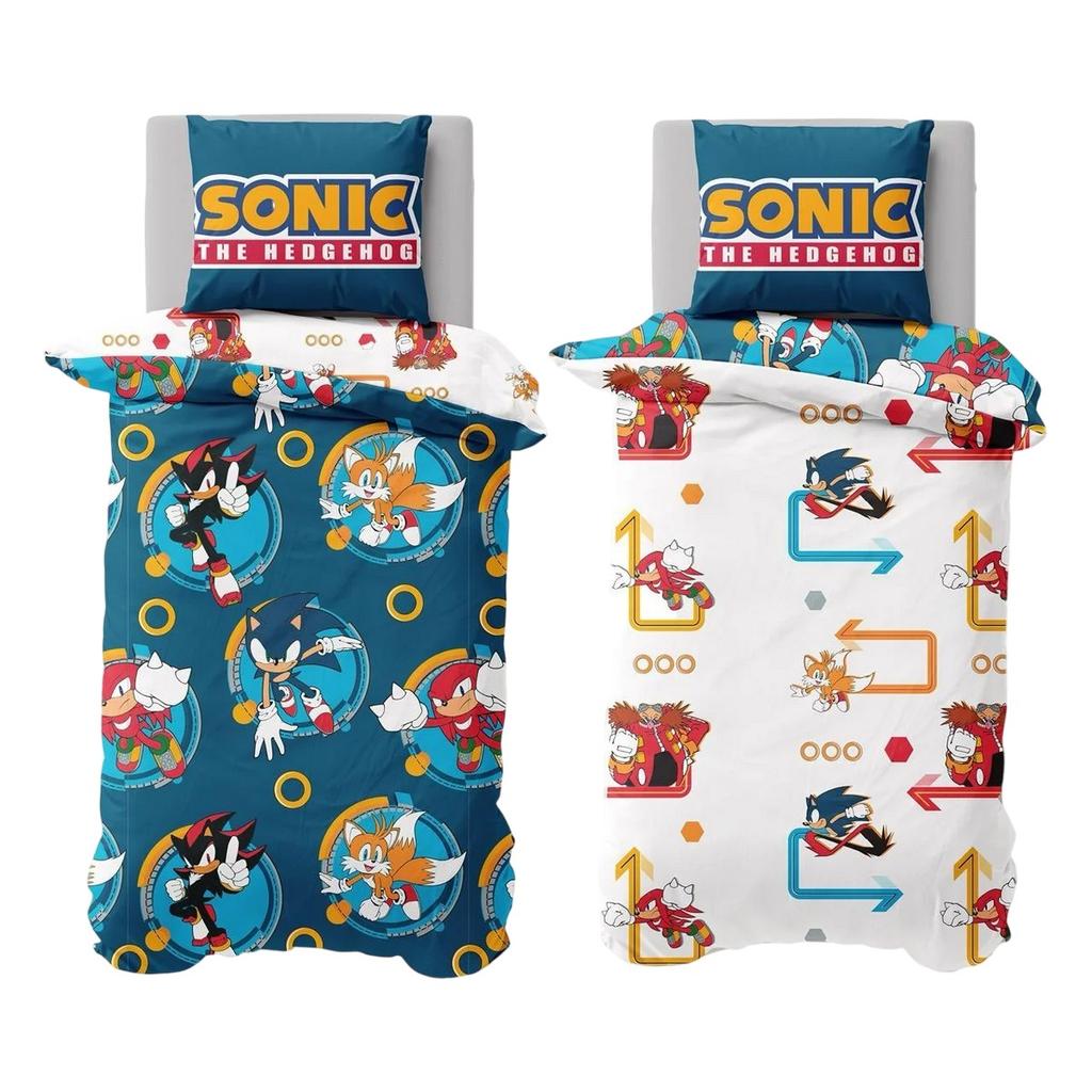 Sonic The Hedgehog Rings Reversible Duvet Set