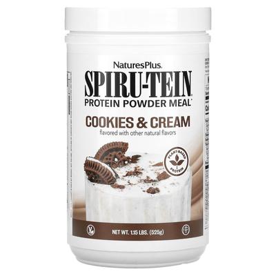 Spiru-Tein, Protein Powder Meal, Cookies and Cream, 1.15 Lb (525 G)