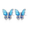925 Silver Starry Sky Cherry Butterfly Flower Bow Drop Earrings Ear Stud Fine Trinkets Jewelry Women