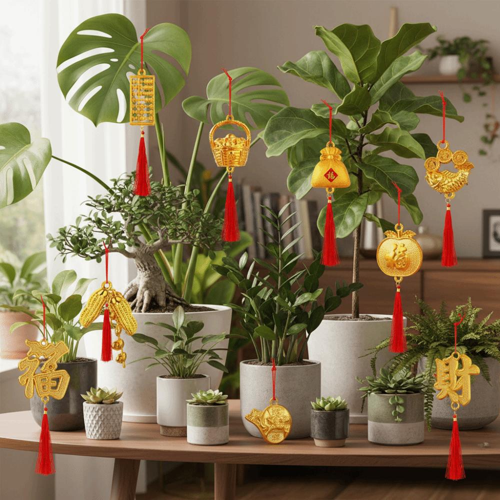 Lantern Pendant Chinese New Year Decoration Arrangement Props Hanging Decor Lunar New Year Decoration Festival Ornaments
