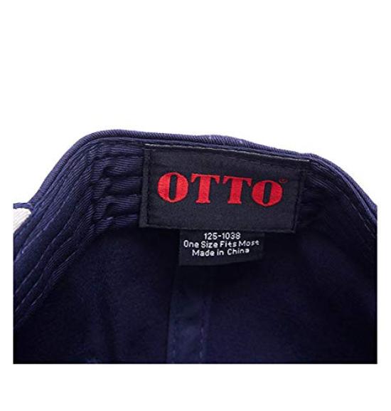 Otto Cotton Twill Flat Visor Baseball Snapback Cap, 125-1038 (Royal Blue) [Used]