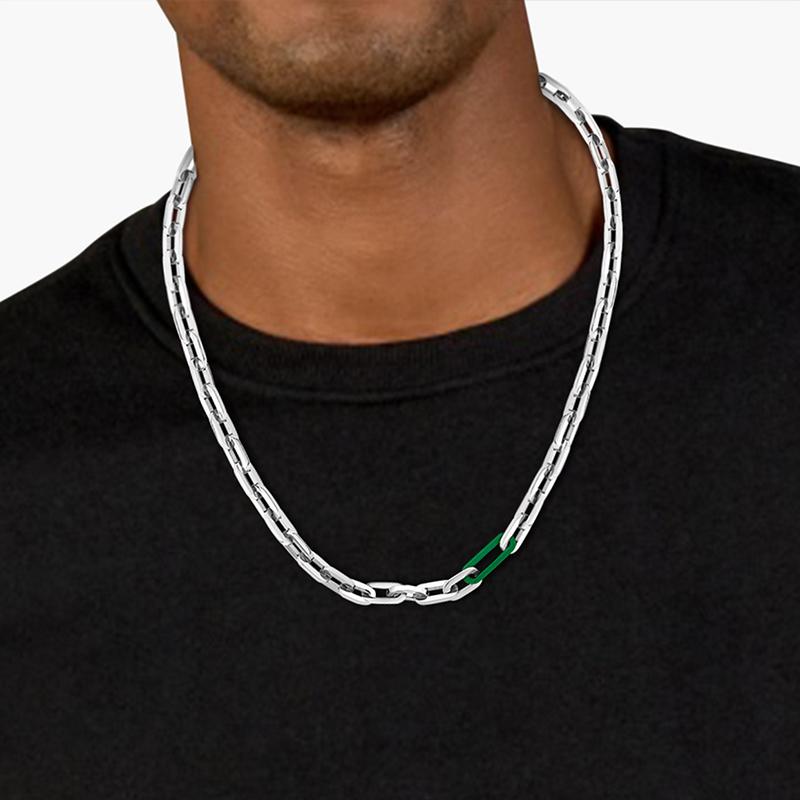 Lacoste Ensemble Fashion Hip Hop Necklace Women necklace Silver 2040099