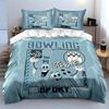 Bowling Fun Sport Theme Bedding Duvet Cover Set Duvet Cover Pillowcases  (1*Duvet Cover 2*Pillowcases, without duvet insert)